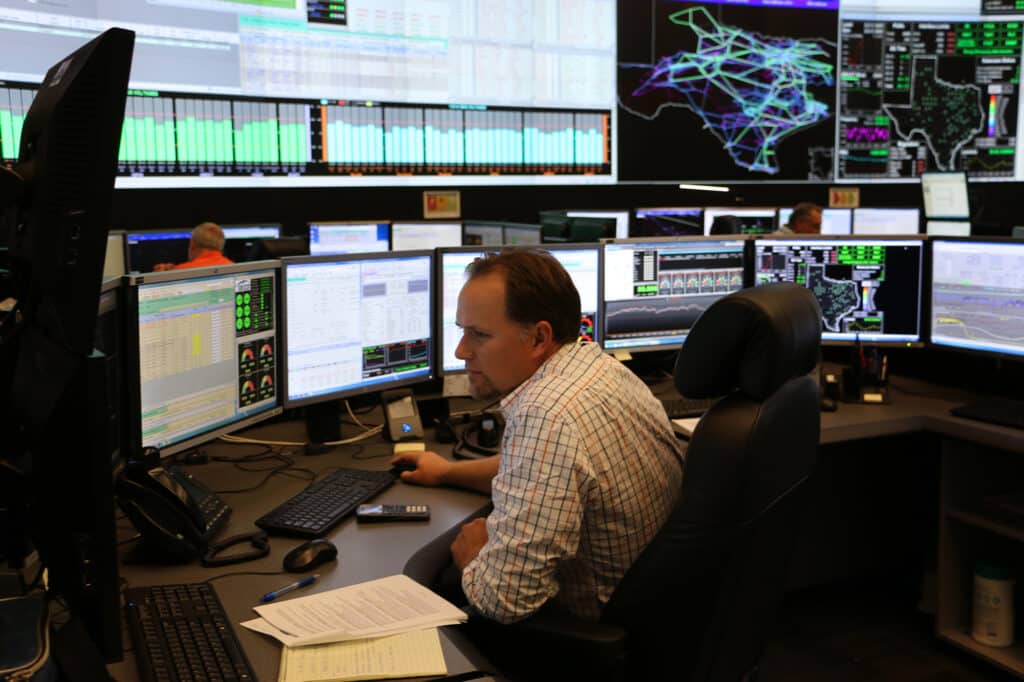 ECROT control room, courtesy of ERCOT.
